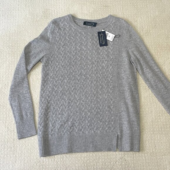 NWT Women's MAGASCHONI cashmere sweater in Gray - Picture 1 of 13